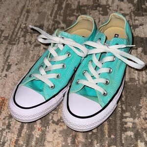 GUC Converse Men’s 4 | Women's 6 All Star Low Top - Aqua